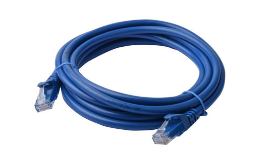 8Ware CAT6A Cable 30m - Blue Color RJ45 Ethernet Network LAN UTP Patch Cord Snagless, PL6A-30BLU