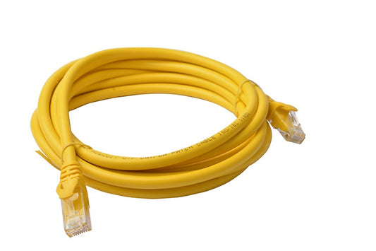 8Ware CAT6A Cable 3m - Yellow Color RJ45 Ethernet Network LAN UTP Patch Cord Snagless, PL6A-3YEL