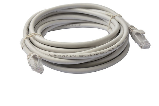 8Ware CAT6A Cable 5m - Grey Color RJ45 Ethernet Network LAN UTP Patch Cord Snagless, PL6A-5GRY