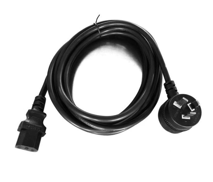 8Ware AU Power Cable 3m - Male Wall 240v PC to Female Power Socket 3pin to IEC 320-C13 for Notebook/AC Adapter IEC 3M Power Cable with Piggyback, RC-3087AU-030