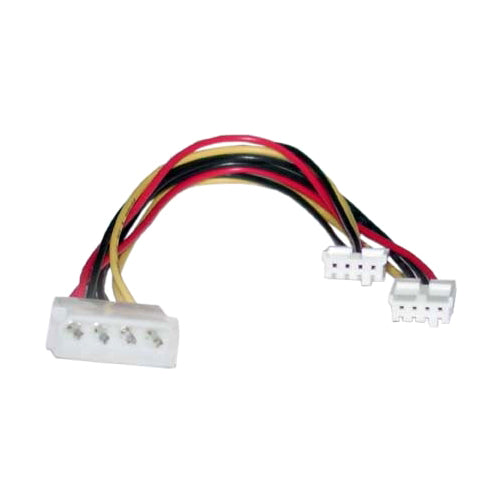 8Ware Molex Power Splitter Cable 20cm 2x3.5' to 1x5.25' Female to Male, RC-5039