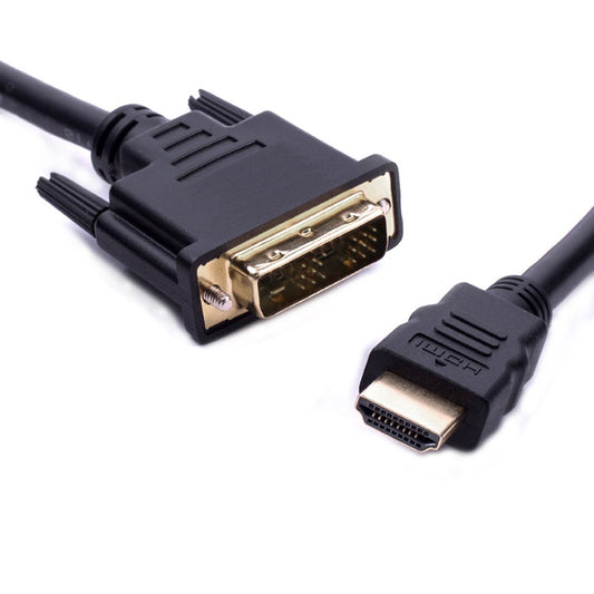 8ware HDMI to DVI-D Adapter Converter Cable 5m - Male to Male 30AWG Gold Plated PVC Jacket for PS4 PS3 Xbox 360 Monitor PC Computer Projector DVD, RC-HDMIDVI-5
