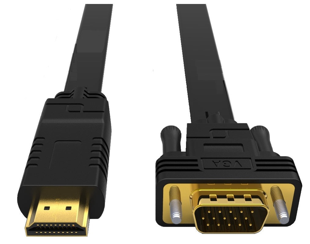 8Ware HDMI to VGA Adapter Converter Cable 2m Male to Male for Desktop Computer Laptop PC Monitor Projector HDTV Switch PS4 PS5 Media Box DVD Camera, RC-HDMIVGA-2