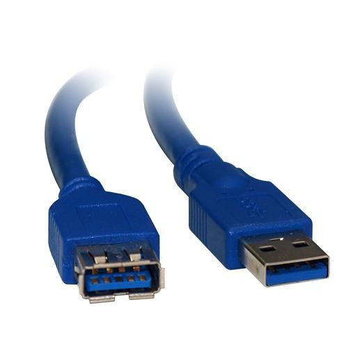 8Ware USB 3.0 Extension Cable 3m A to A Male to Female Blue, UC-3003AAE