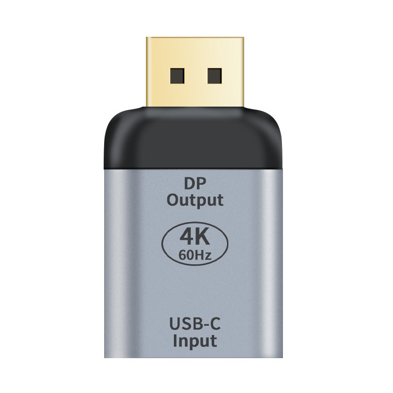 Astrotek USB-C to DP DisplayPort Female to Male Adapter support 4K@60Hz Aluminum shell Gold plating for Windows Android Mac OS, AT-DPUSBC-MF