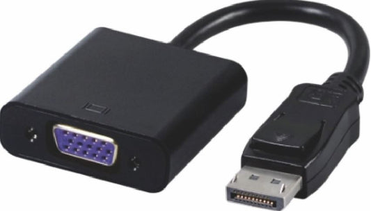 Astrotek DisplayPort DP to VGA Adapter Converter Cable 20cm Male to Female for Desktop Computer Laptop PC Monitor Projector HDTV Chromebook Xbox, AT-DPVGA-CABLE