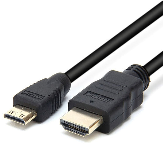Astrotek Mini HDMI to HDMI Cable 1m with Ethernet 1.4V 3D HD 1080p Male to Male for Camera Camcorder Mobile Laptop Tablet Graphic Video Card, AT-HDMIMINIHDMI-1