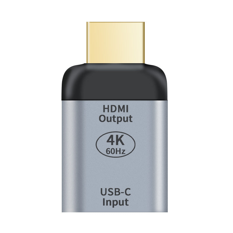 Astrotek USB-C to HDMI Female to Male Adapter support 4K@60Hz Aluminum shell Gold plating for Windows Android Mac OS, AT-HDMIUSBC-MF
