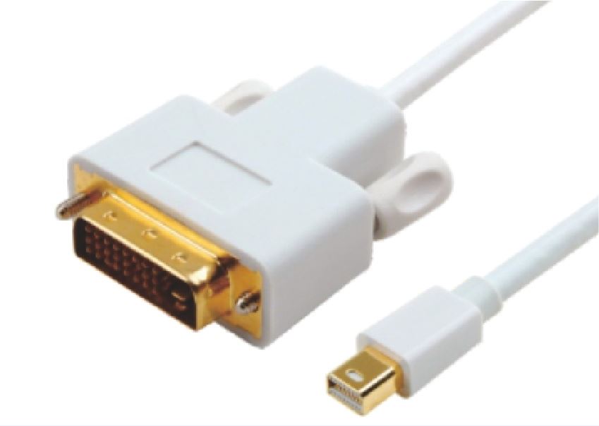 Astrotek Mini DisplayPort DP to DVI Cable 2m - 20 pins Male to 24+1 pins Male 32AWG Gold Plated, AT-MINIDPDVI-2