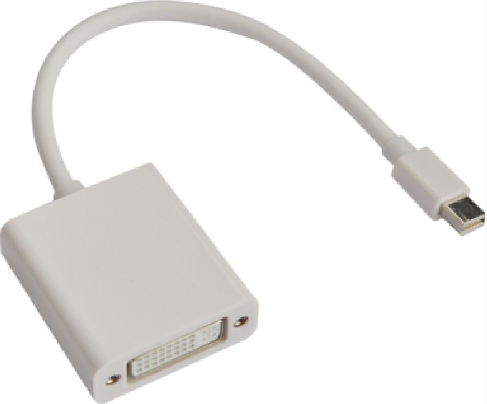 Astrotek Mini DisplayPort DP to DVI Cable 20cm - 20 pins Male to 24+5 pins Female Nickle RoHS, AT-MINIDPDVI-MF