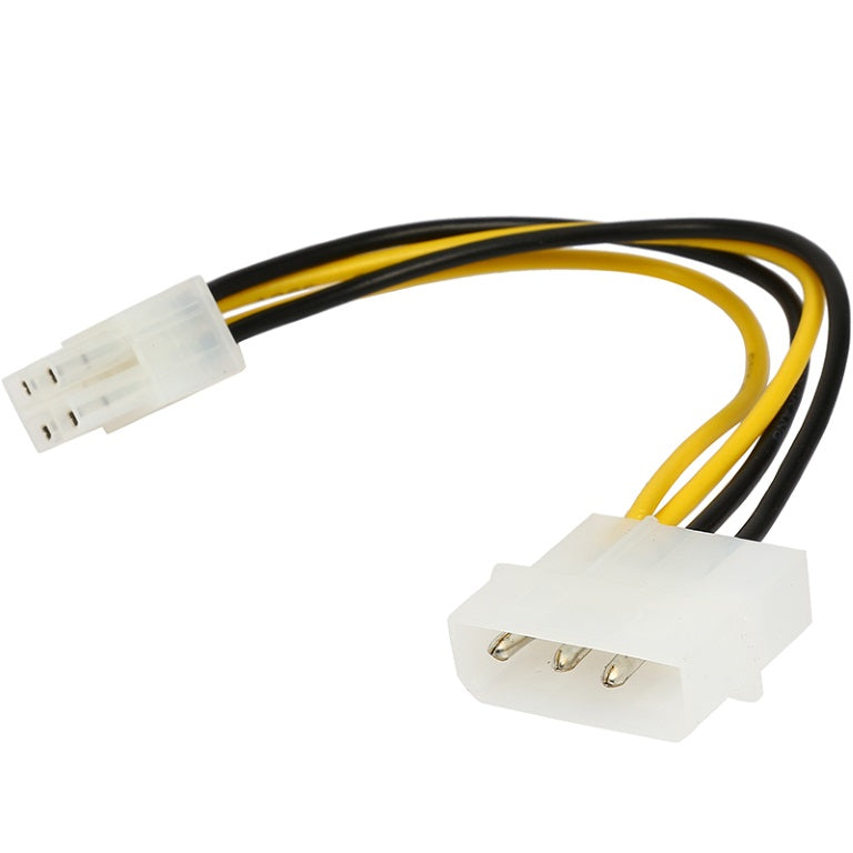 Astrotek Internal Power Molex Cable 20cm - 4 pins to 8 pins ATX EPS 12V Motherboard Power Supply Adapter Converter, AT-MOLEX-TO-EPS