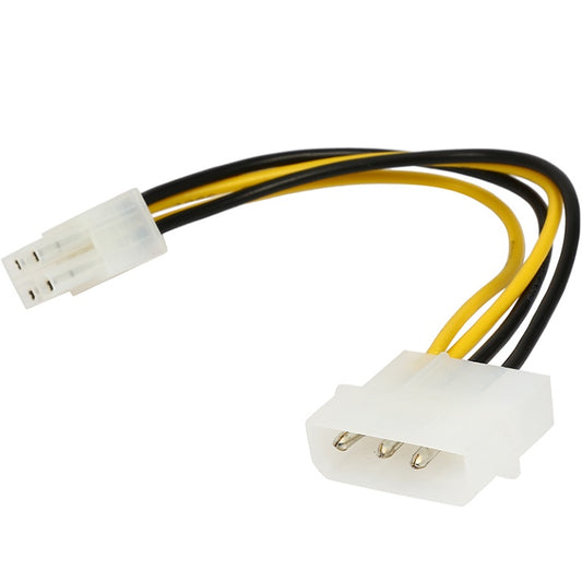 Astrotek Internal Power Molex Cable 20cm - 4 pins to 8 pins ATX EPS 12V Motherboard Power Supply Adapter Converter, AT-MOLEX-TO-EPS