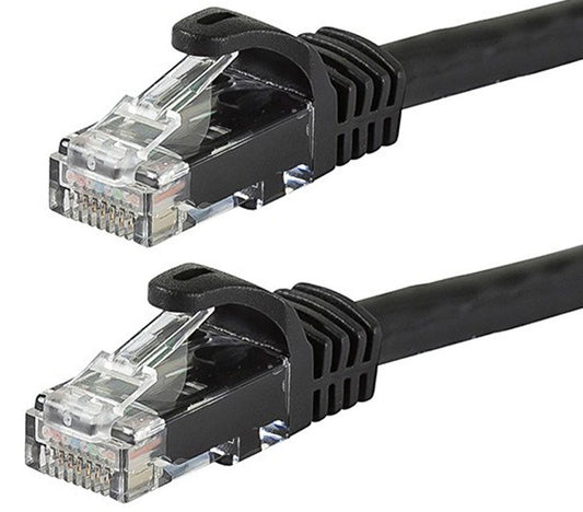 Astrotek CAT6 Cable 1m - Black Color Premium RJ45 Ethernet Network LAN UTP Patch Cord 26AWG CU Jacket, AT-RJ45BLKU6-1M