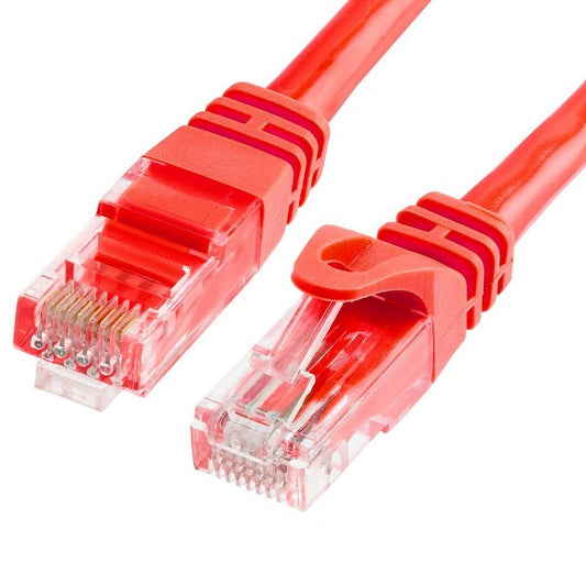 Astrotek CAT6 Cable 0.5m/50cm - Red Color Premium RJ45 Ethernet Network LAN UTP Patch Cord 26AWG CU Jacket, AT-RJ45REDU6-05M