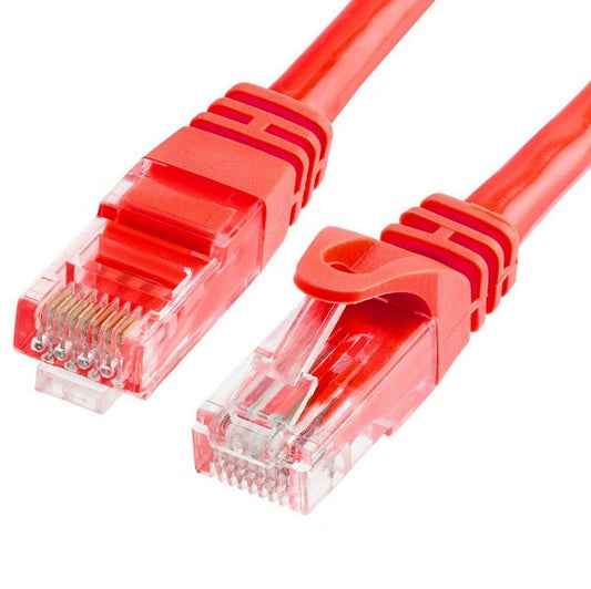 Astrotek CAT6 Cable 5m - Red Color Premium RJ45 Ethernet Network LAN UTP Patch Cord 26AWG CU Jacket, AT-RJ45REDU6-5M