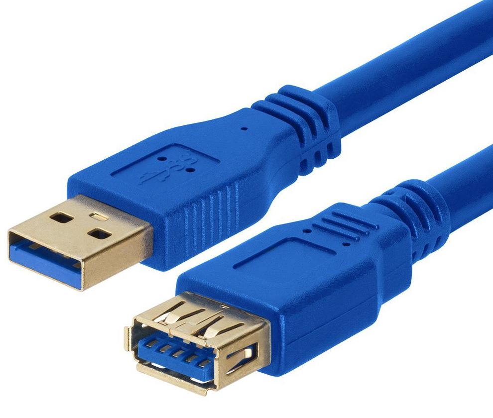 Astrotek USB 3.0 Extension Cable 2m - Type A Male to Type A Female Blue Colour, AT-USB3-AA-2M
