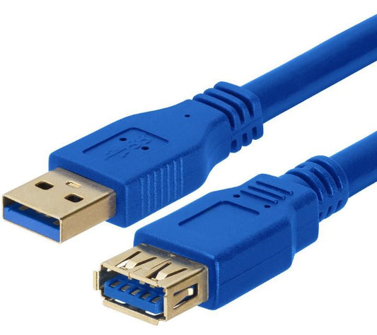 Astrotek USB 3.0 Extension Cable 3m - Type A Male to Type A Female Blue Colour, AT-USB3-AA-3M