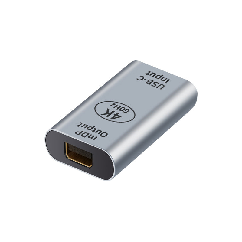 Astrotek USB-C to Mini DP DisplayPort Female to Female Adapter support 4K@60Hz for iPad Pro Macbook Air Samsung Galaxy MS Surface Dell XPS, AT-USBCMDP-FF