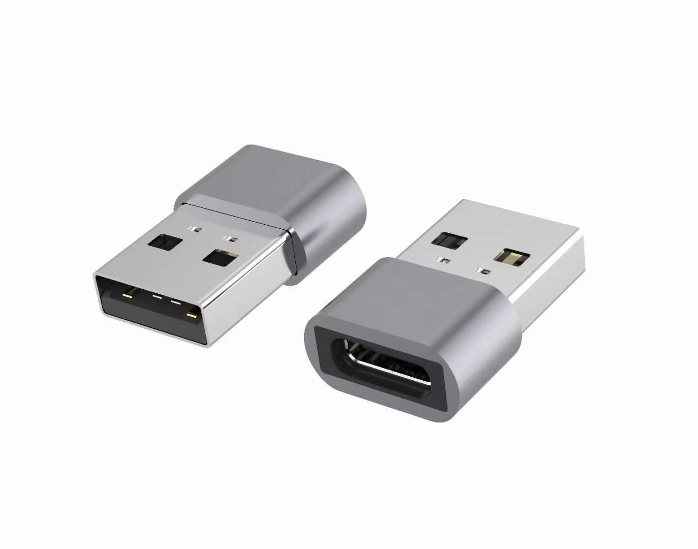 Astrotek USB-C to USB-A Type C Female to Type-A Male OTG Adapter 480Mhz For Laptop, Wall Chargers,Phone Sliver, AT-USBCUSBA-FM