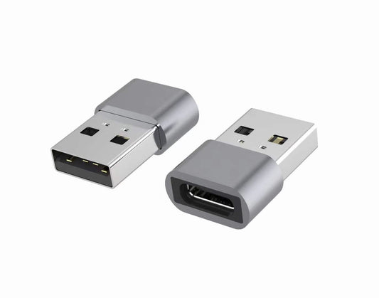 Astrotek USB-C to USB-A Type C Female to Type-A Male OTG Adapter 480Mhz For Laptop, Wall Chargers,Phone Sliver, AT-USBCUSBA-FM