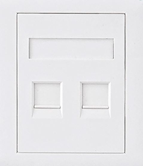 Astrotek CAT6 RJ45 Network Wall Face Plate Outlets 86x86mm 2 Port Socket Kit LS, ATP-SC-6-2