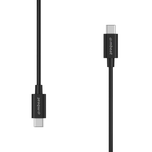 mbeat Prime 2m USB-C to USB-C 2.0 Charge And Sync Cable High Quality/Fast Charge for Mobile Phone Device Samsung Galaxy Note 8 S8 9 Plus LG Huawei, MB-CAB-UCC02