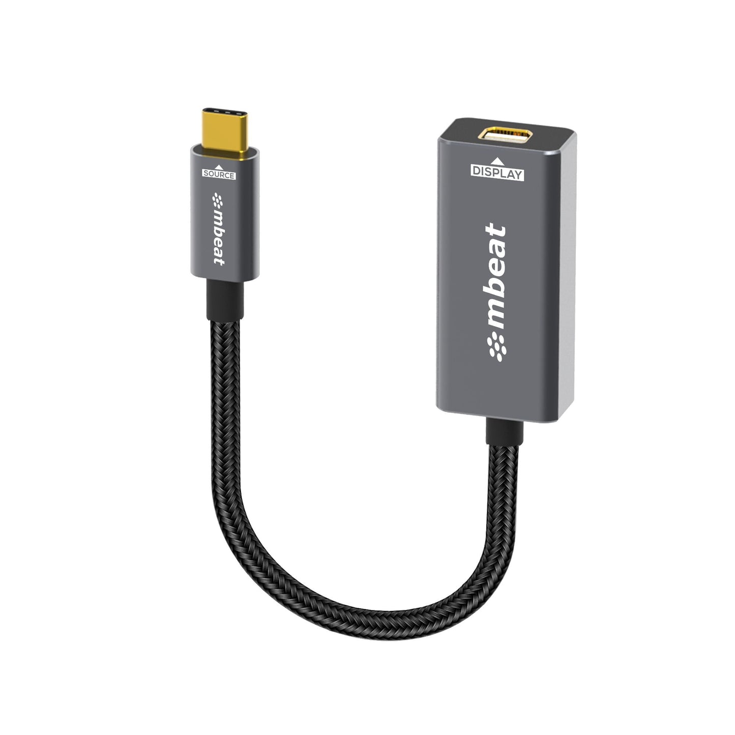 mbeatÂ® Tough Link USB-C to Mini DisplayPort Adapter  Host Interface: USB-C 3.2 Gen 2 Up to 4K@60Hz (3840Ã—2160) Product Weight:Â 19.2g