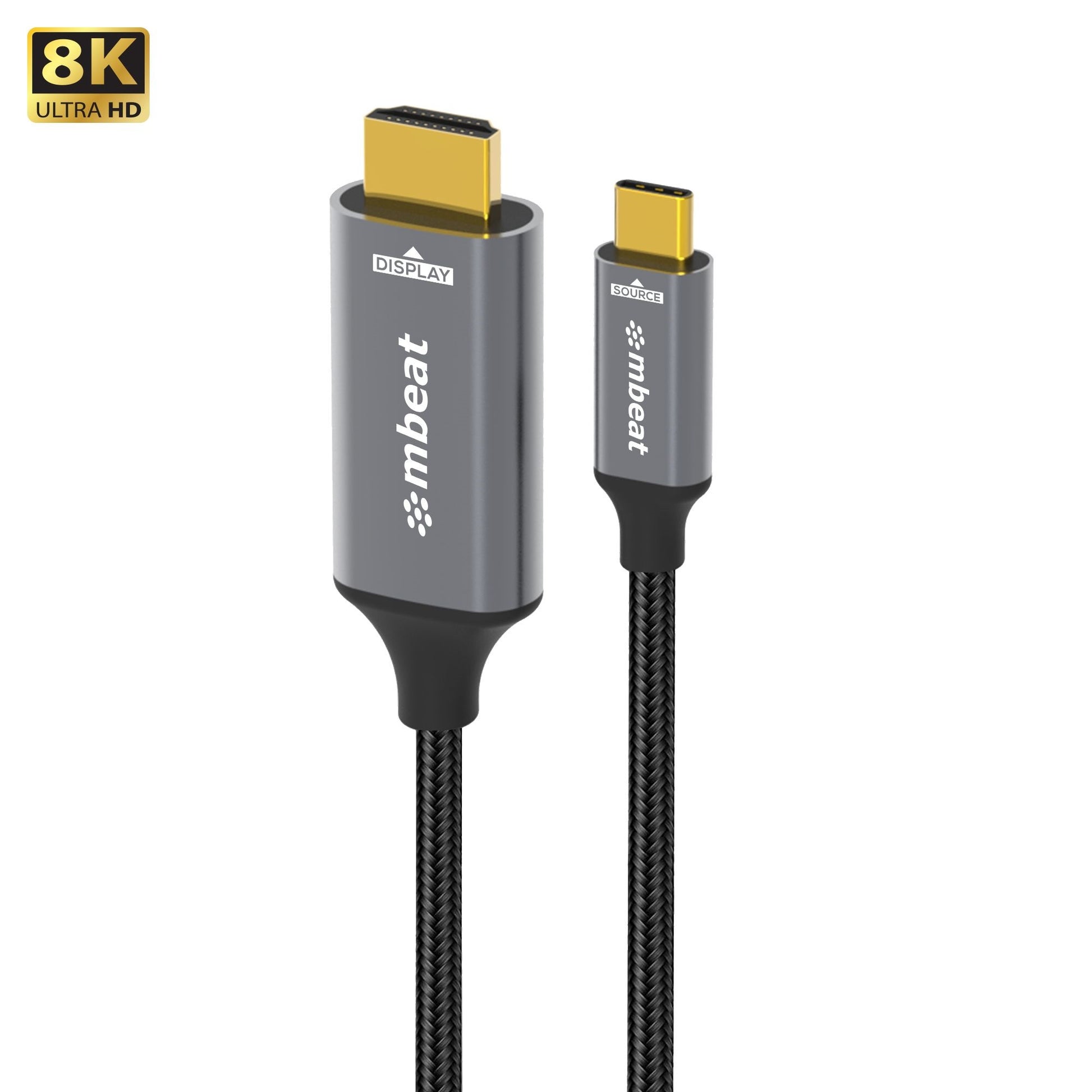 mbeat Tough Link 8K 1.8m USB-C to HDMI Cable Host Interface: USB-C Output Interface: HDMI USBC-C HDMI Package Weight: 101.3g, MB-XCB-8K18CHD