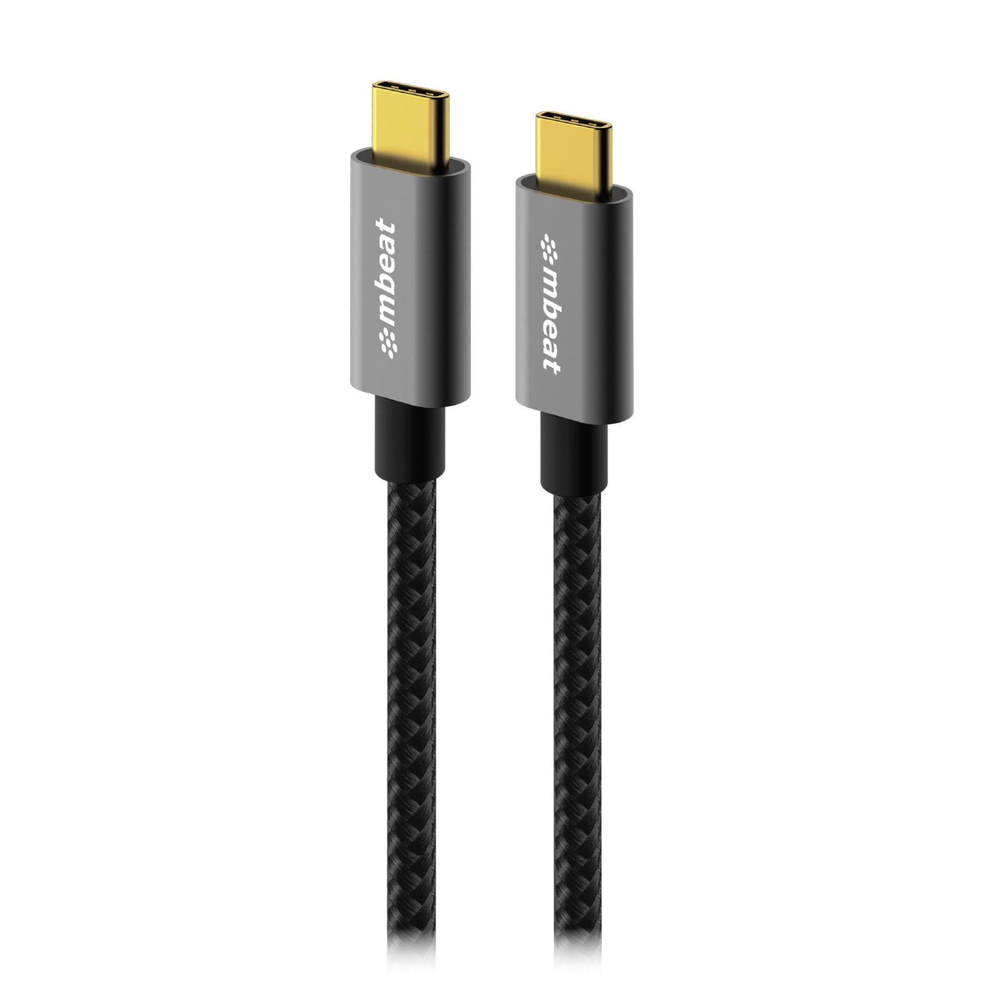 mbeat Tough Link 1.8m USB 3.2 Gen2 USB-C Cable - Space Grey transfer at speeds up to 10Gbps Video Resolution: Maximum 4K/60Hz, MB-XCB-C2C180