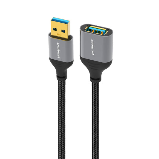 mbeat Tough Link 1.8m USB 3.0 to USB 3.0 Extension Cable Plug-and-Play Adaptive Practicality Speed: 5Gbps Package Weight: 96g, MB-XCB-UMUF18