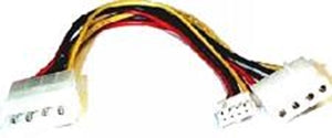 8ware Power Splitter to Hard & FDD + Floppy drv 1x Molex (Female) to 2x Molex (Male) + 1x Floppy (Female) 30cm cable, RC-5038