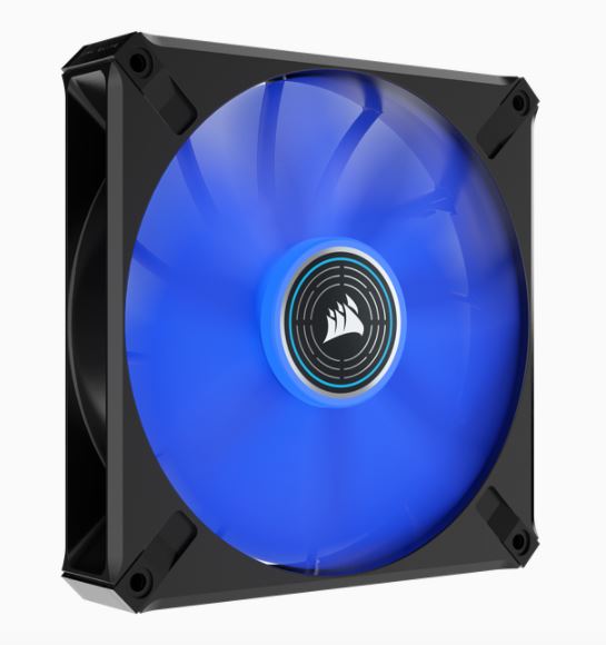 Corsair ML ELITE Series, ML140 LED ELITE, 140mm Magnetic Levitation Blue LED Fan with AirGuide, Single Pack(LS), CO-9050125-WW
