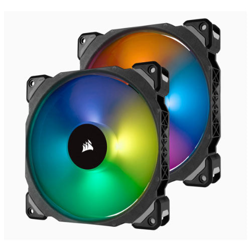 Corsair ML140 PRO RGB 2 Fan Pack with Lighting Node Pro, 140mm Premium Magnetic Levitation RGB LED PWM Fan (LS), CO-9050078-WW