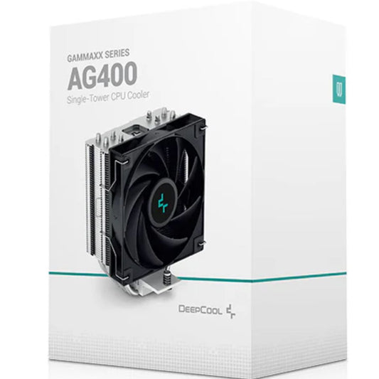 DeepCool AG400 CPU Cooler 4 Heat Pipes, 120mm PWM Fan, Intel LGA1851/1700/1200/115X AMD AM5/AM4, R-AG400-BKNNMN-G-1