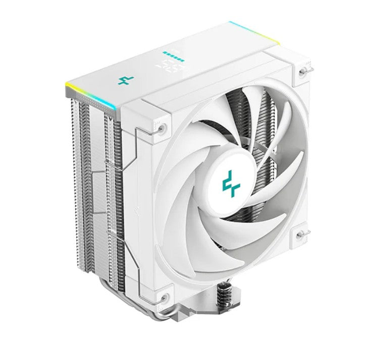 DeepCool AK400 DIGITAL SE WH CPU Cooler, Status Display, ARGB LED Strips, 4x Heat Pipe Intel LGA1851/1700/1200/1151/1150/1155 /AM5/AM4, R-AK400-WHADMN-GJD