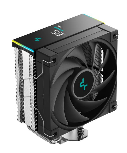 DeepCool AK400 Digital SE CPU Cooler, Status Display, ARGB LED Strips, 4x Heat Pipe Intel LGA1851/1700/1200/1151/1150/1155 /AM5/AM4, R-AK400-BKADMN-GJD