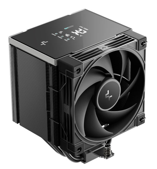DeepCool AK500 G2 DIGITAL NYX AI Dynamic Adjustment CPU Cooler, Digital Display, 5 Heat Pipes, 4-pin PWM, Intel LGA1851/1700/1200/115x, AMD AM5/AM4, R-AK500G2-BKNNMN-GJD-1