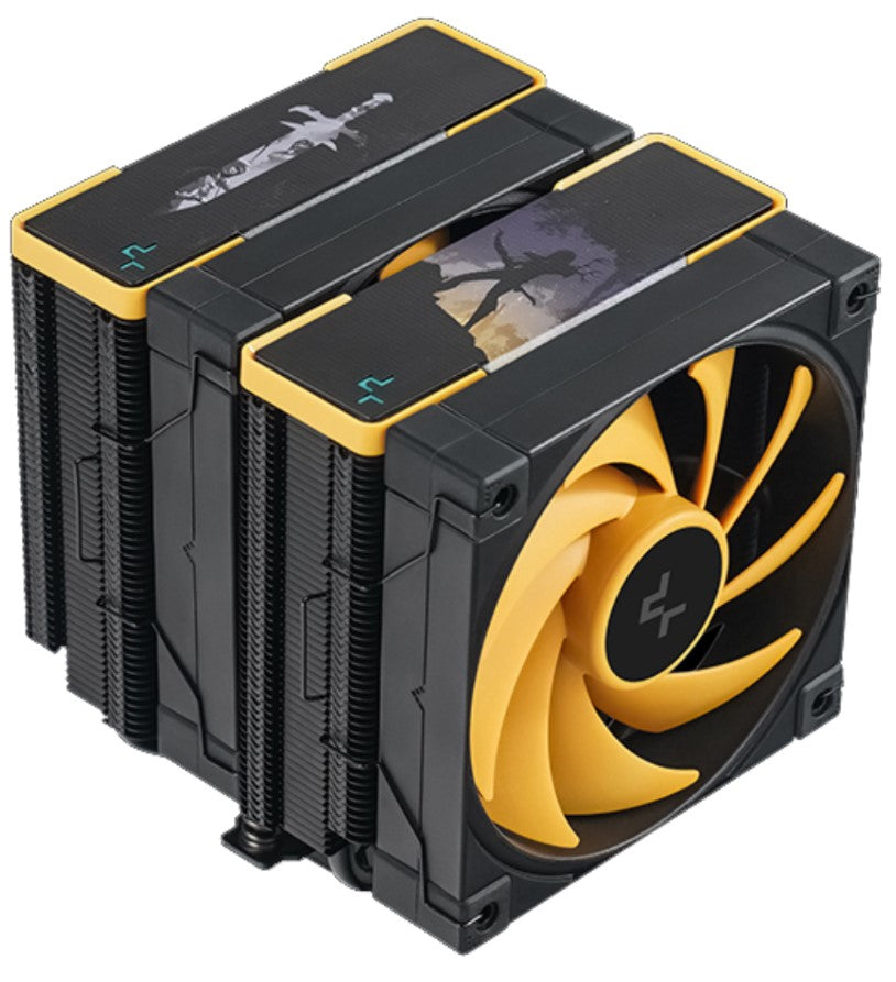 DeepCool AK620 Zero Dark Zoria High Performance CPU Cooler, 2x120mm Fluid Dynamic Bearing Fans, 6 Copper Heat Pipes LGA2066/1851-1155/AM4/AM5, R-AK620-BKNPMN-E