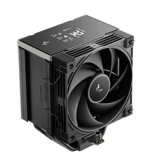 DeepCool AK700 DIGITAL NYX AI Dynamic Adjustment CPU Cooler, Digital Display, 7 Heat Pipes, 4-pin PWM, Intel LGA1851/1700/1200/115x, AMD AM5/AM4, R-AK700-BKNNMN-GJD-1