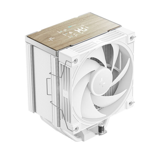 DeepCool AK700 DIGITAL WH AI Dynamic Adjustment CPU Cooler, Digital Display, 7 Heat Pipes, 4-pin PWM, Intel LGA1851/1700/1200/115x, AMD AM5/AM4, R-AK700-WHNDMN-GJD