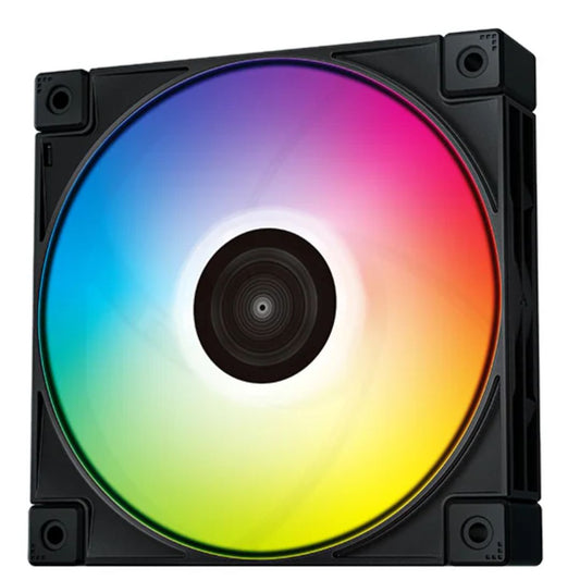 DeepCool FC120 Cooling Fan, 120mm Performance RGB PWM, Cable Management With Dasiy Chainable Cable, RGB Power Interconnect, Reduce Cable Clutter, R-FC120-BKAMN1-G-1