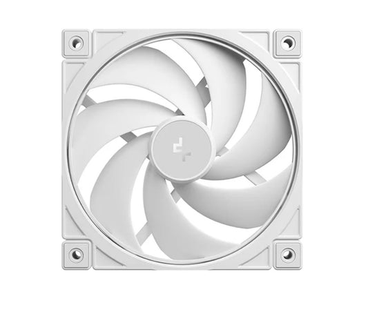 DeepCool FD12 v2 WH 120mm Performance Integral Blade Silent Ring Case Fans, 4-pin PWM, 500~2500 RPM, Hydro Bearing, R-FD12V2-WHNPN1-G