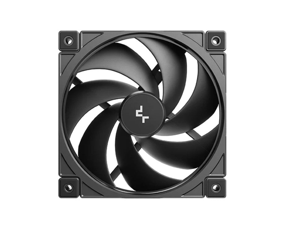 DeepCool FD12 v2 120mm Performance Integral Blade Silent Ring Case Fans, 4-pin PWM, 500~2500 RPM, Hydro Bearing, R-FD12V2-BKNPN1-G