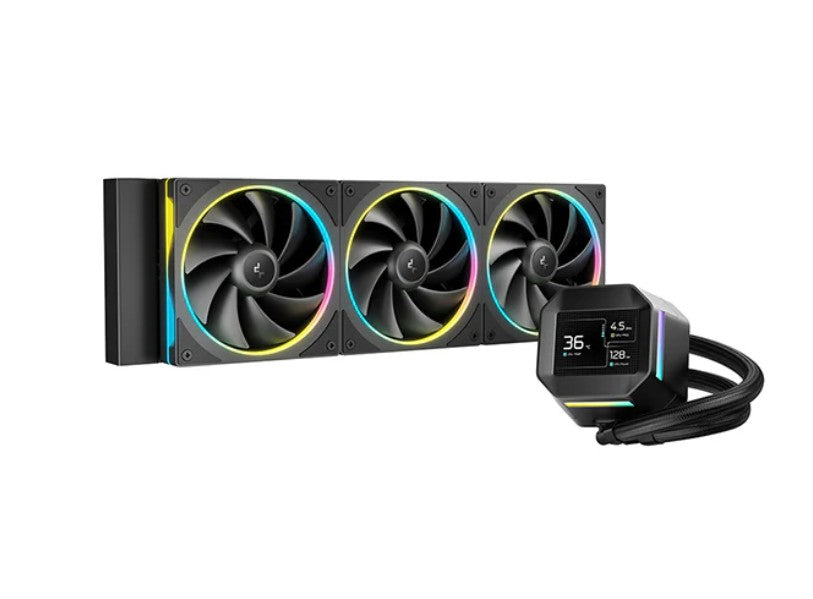DeepCool LM360 ARGB Liquid Cooler Mini LCD Screen, 2.4' IPS, 320x240 Resolution , Intel LGA1851/1700/1200 + More, AMD AM5/AM4, R-LM360-BKDMMC-1