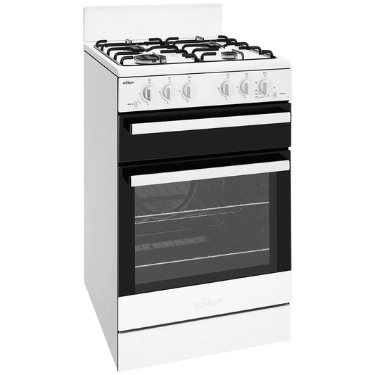 Chef 54cm Conventional Gas Freestanding Oven - White CFG503WCH