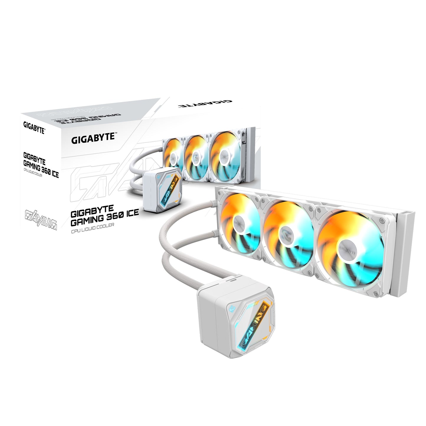 Gigabyte (LS) GIGABYTE GAMING 360 ICE all-in-one liquid cooler, Intel 1851 / 1700 / 115X / 1200, AMD AM5 / AM4, Color ICE, GP-GIGABYTE GME 360I