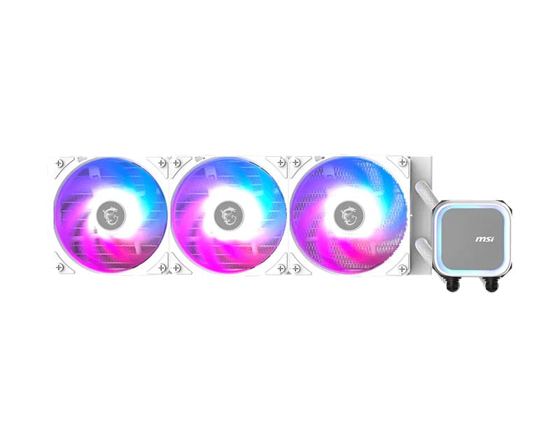 MSI MAG CORELIQUID A13 360 WHITE, 2.4', IPS, USB 2.0 pin header, SATA, 2 fans, Two Ball Bearing, AM5 / AM4, 3 Year warranty