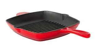 Healthy Choice Square Cast Iron Frying Pan 44 x 30 x 4.7cm CIFP03