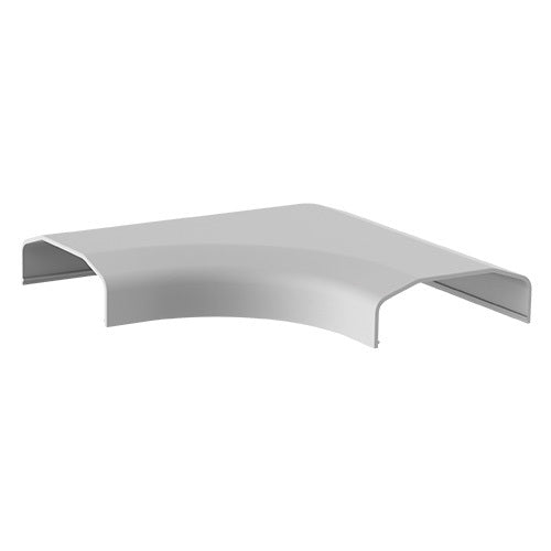 Brateck Plastic Cable Cover Joint L Shape Material:ABS Dimensions 127x127x21.5mm - White (LS), CC07-J2-W