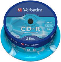 Verbatim CD-R 700MB 25Pk Spindle 52x, 43432